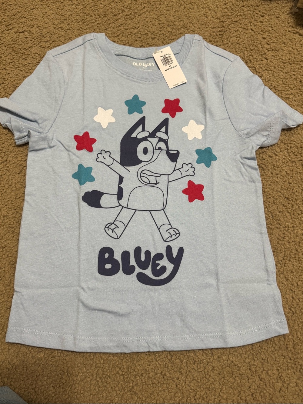 Old Navy Kids' 5T Bluey Graphic Tee - Light Blue
